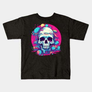 Psychedelic Melting Skull LSD Kids T-Shirt